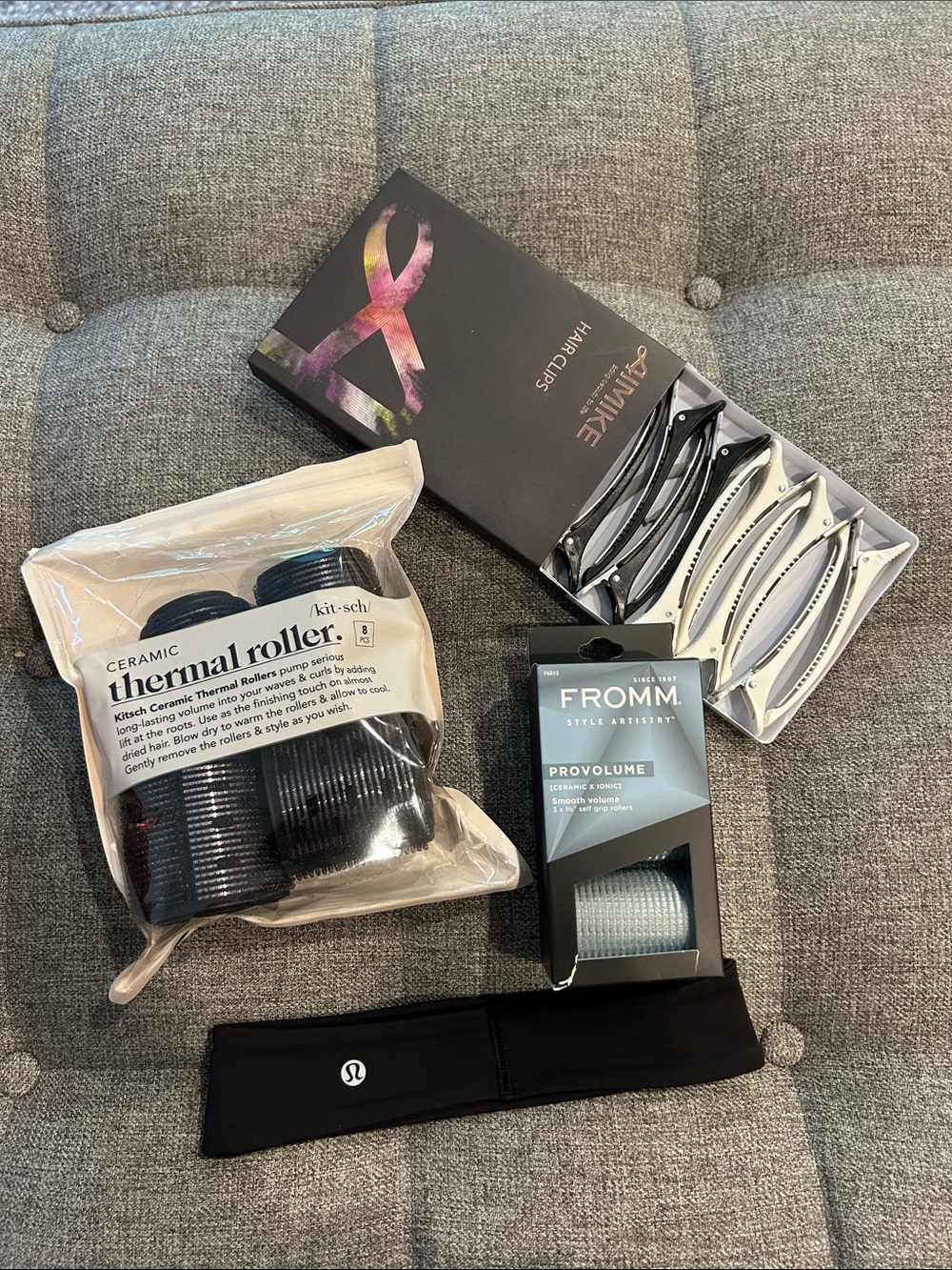 Bundle Velcro ceramic hair roller and clips